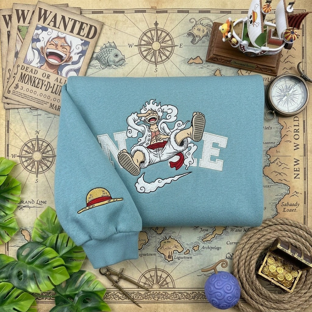 Embroidered Anime Sweatshirt – Inspired Hoodie, T-shirt