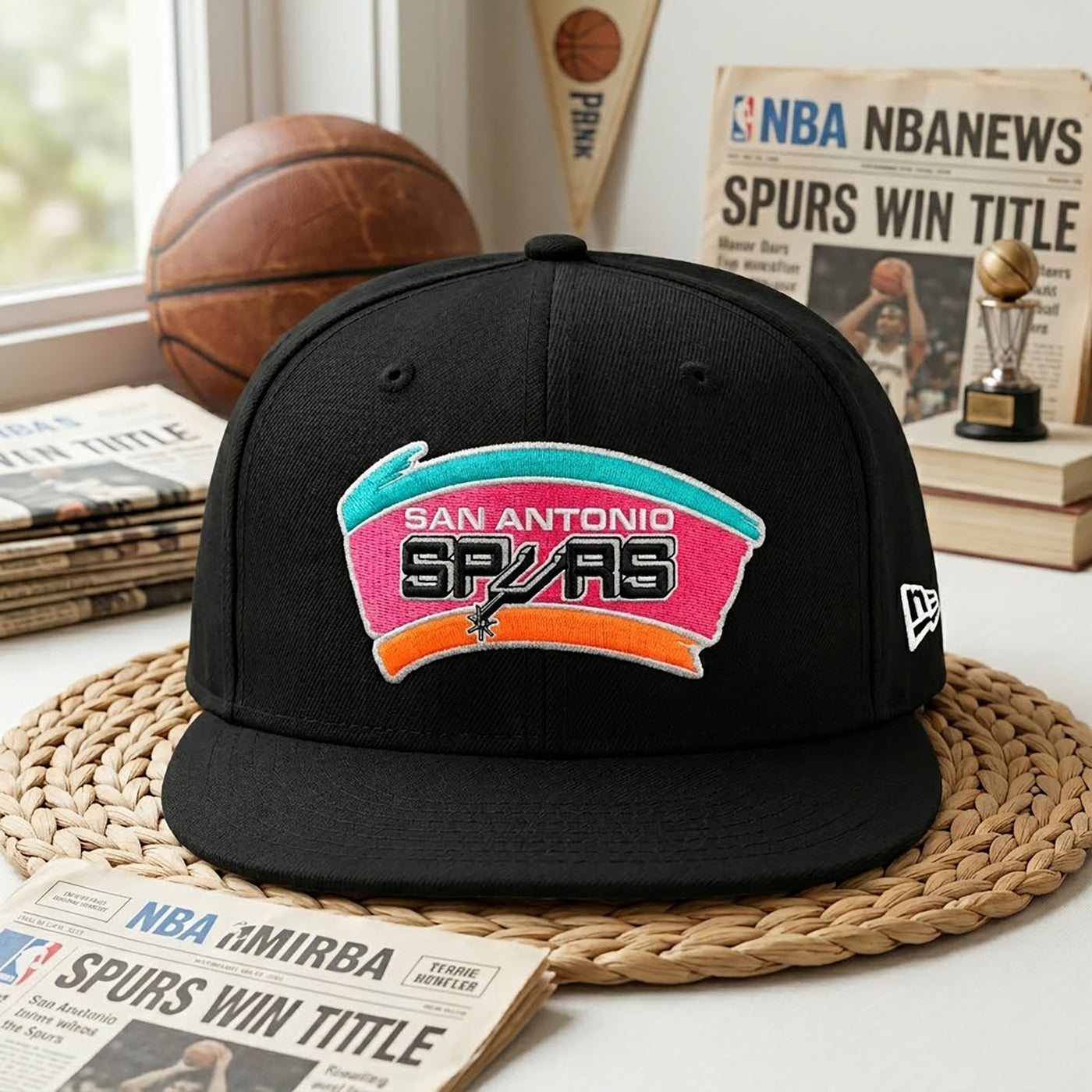 Embroidered NY Basketball Team Logo Snapback Hat, Championship Basketball Hat, Unisex Game Day Hat, Western Conference Finals Gift