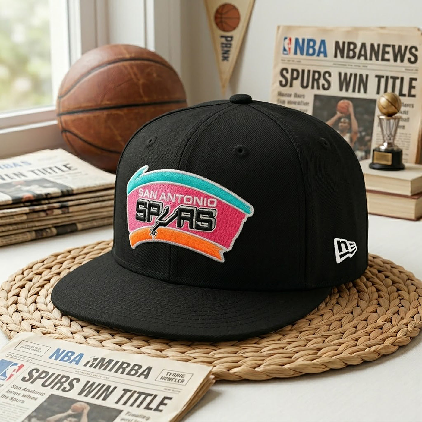 Embroidered NY Basketball Team Logo Snapback Hat, Championship Basketball Hat, Unisex Game Day Hat, Western Conference Finals Gift