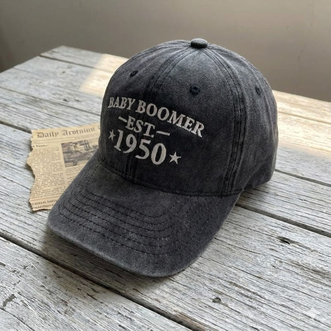 Embroidered Custom Year Baby Boomer Hat, Generation Baby Boomer Cap, Life Style Embroidered Baseball Cap