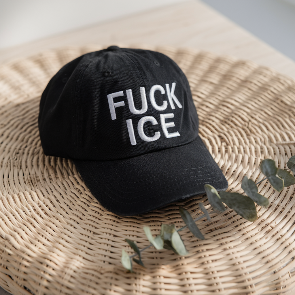 Anti ICE Embroidered Hat, F*ck ICE Hat, Protest Hat, Anti Fascist Hat, Immigration Rights Cap, Anti Trump, Activism Apparel, ICE01