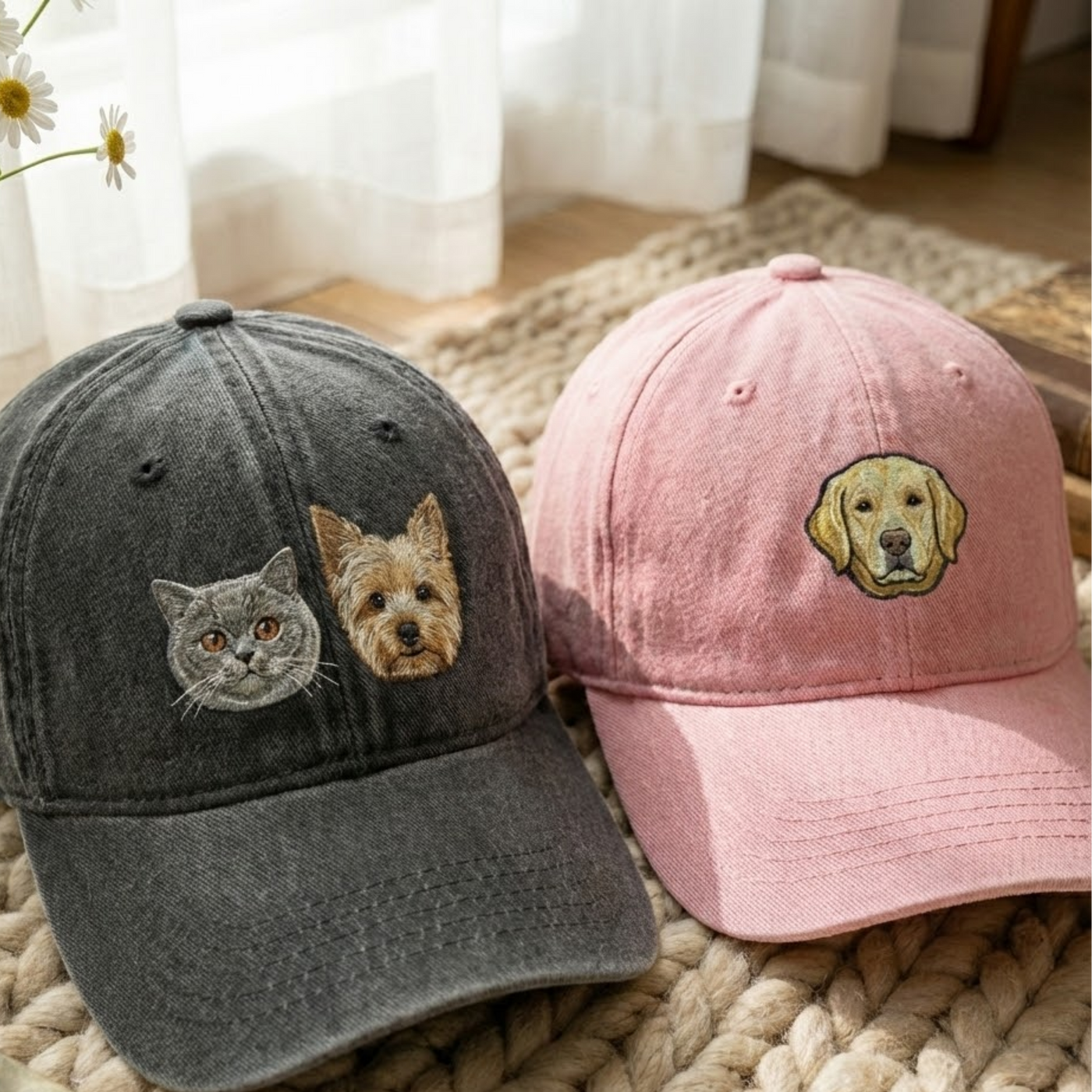 Custom Embroidered Pet Hat Using Pet Photo, Personalized Dog Hat Custom Cat Hat, Custom Pet Cap Dog Hat Custom Dog Baseball Cap, Dog Mom Hat