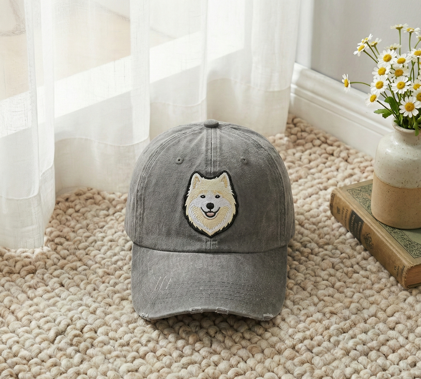 Custom EMBROIDERED Pet Hat, Using Pet Photo Personalized Dog Hat, Custom Cat Hat, Custom Pet Cap, Custom Dog Baseball Cap, Dog Mom Hat