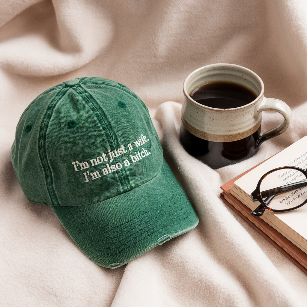 Embroidered I'm Not Just A Wife Hat, Sarcastic Hat For Wife, Funny Wifey Baseball Cap