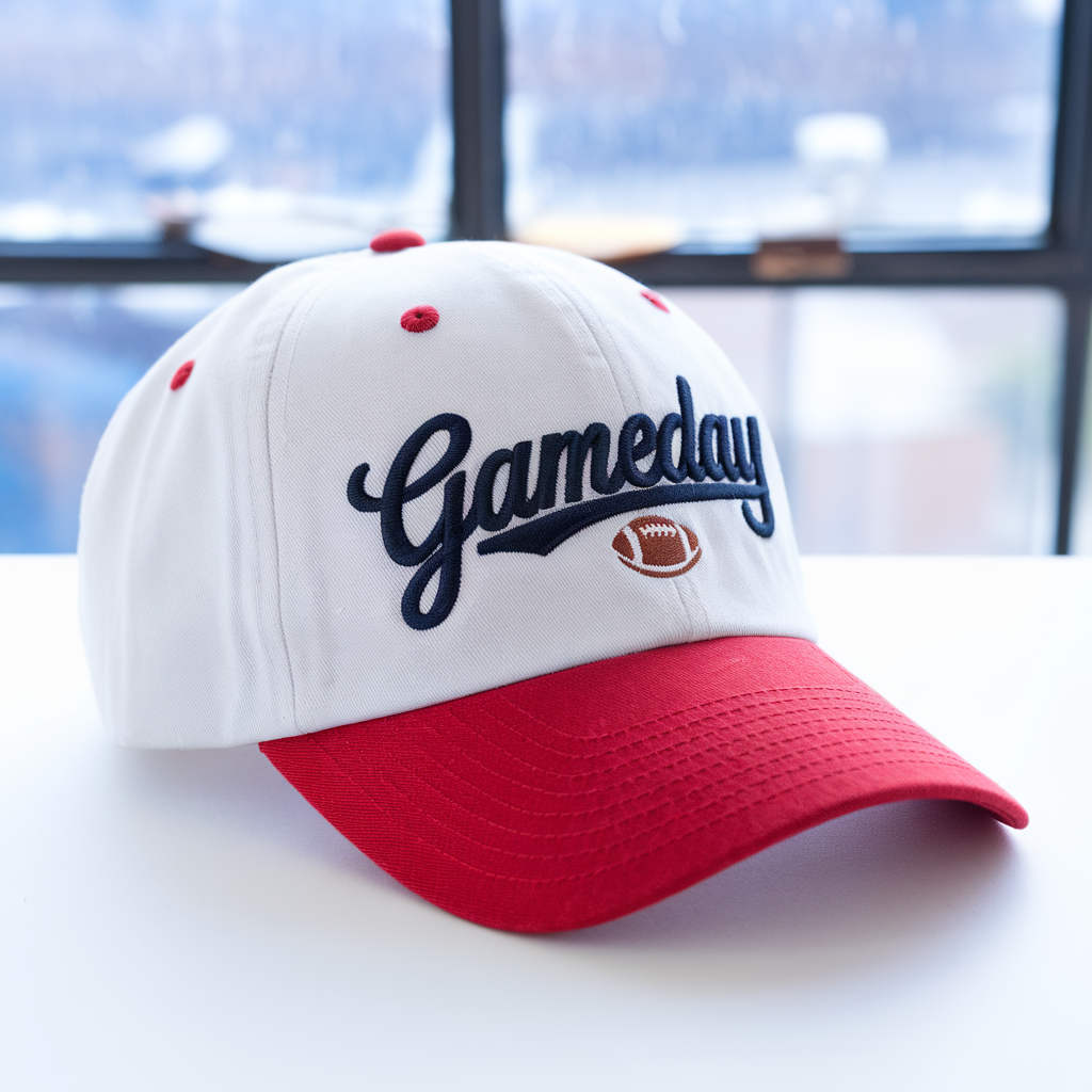 Gameday Embroidered Hat: Custom Baseball Hat, Football Team Cap