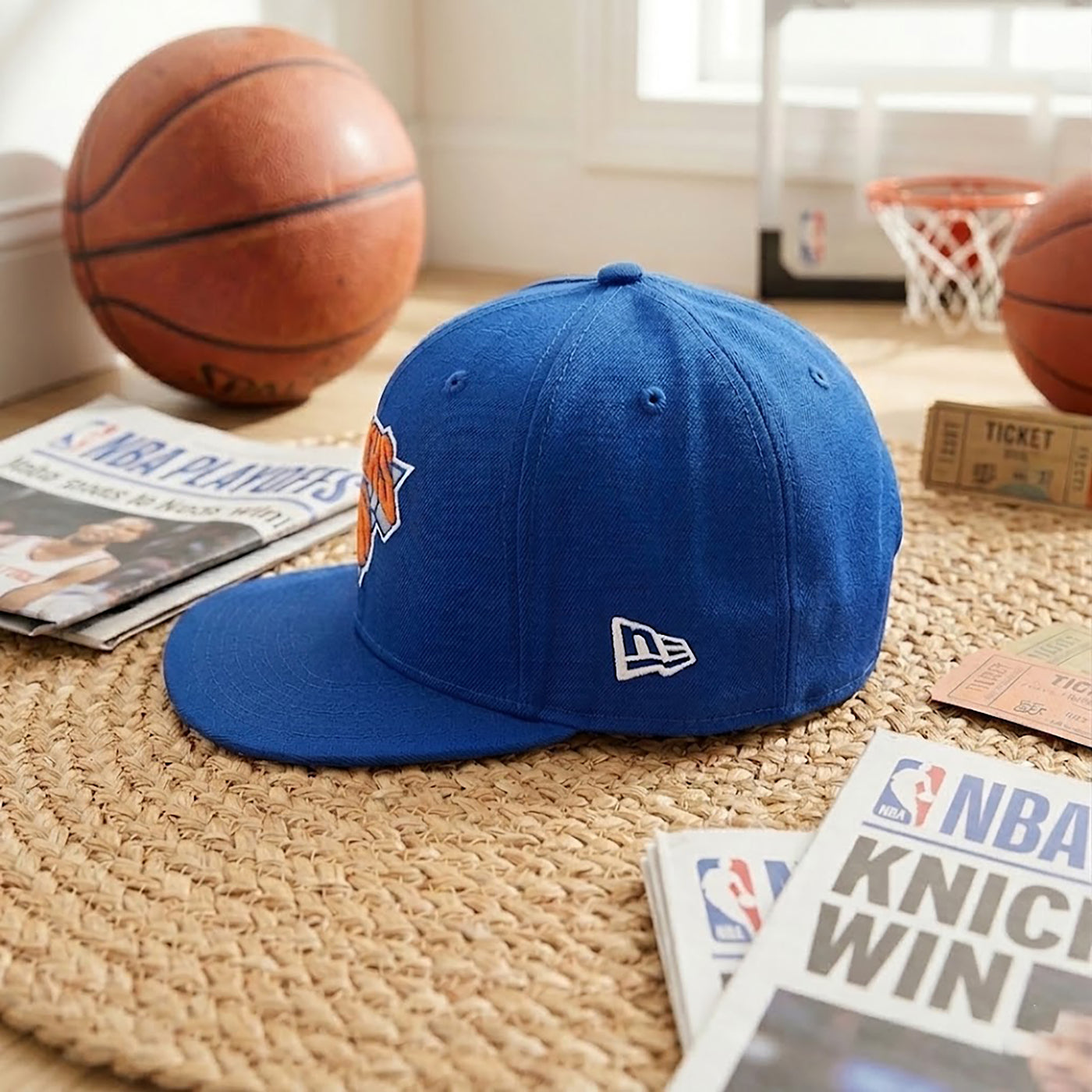 Basketball Championship Hat, Embroidered Snapback Cap, Finals Fan Gift, Black Flat Brim Hat, Game Day Cap