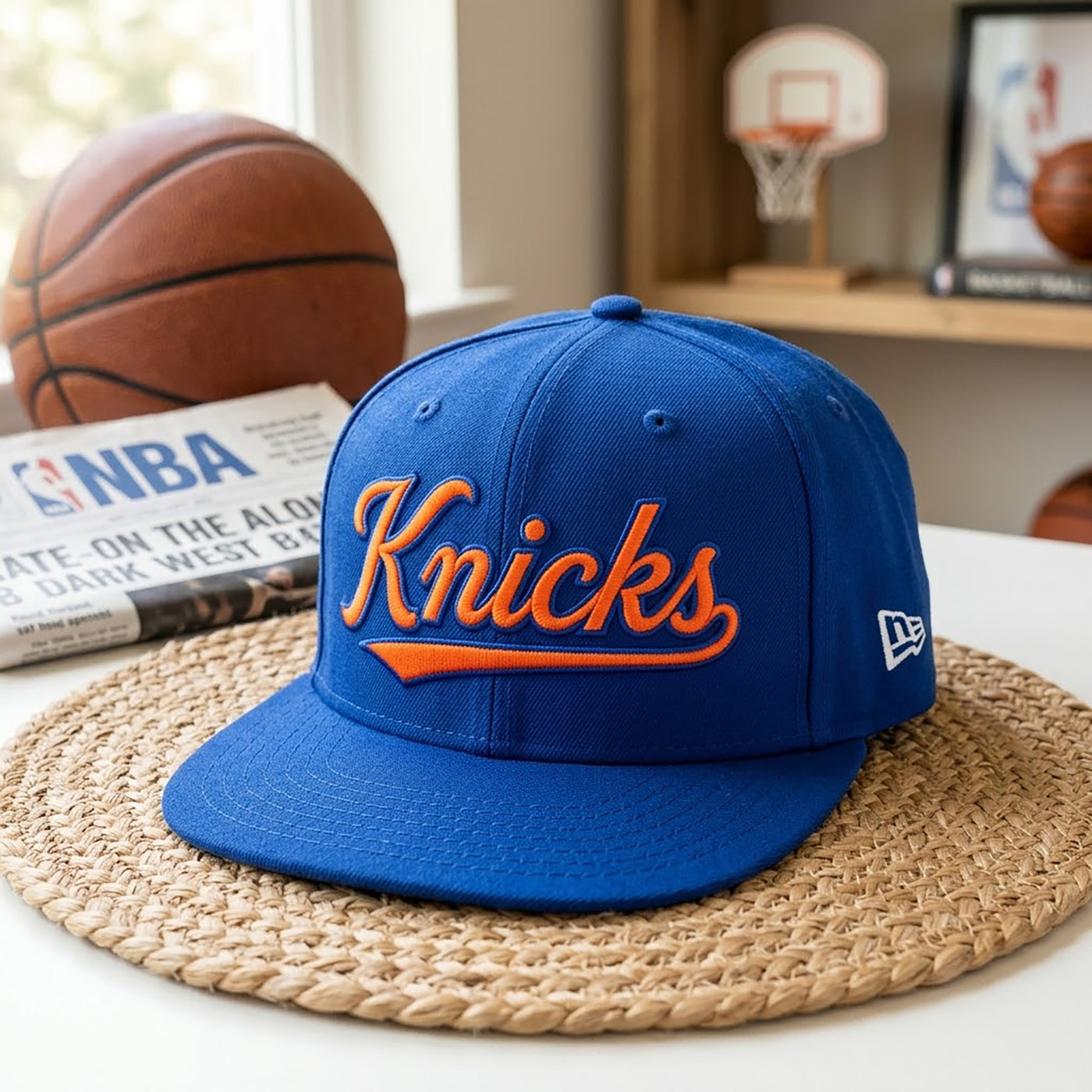 Embroidered NY Basketball Team Snapback Hat, 3D Puff Game Day Hat, 2026 Western Conference Champs, Playoff Gift