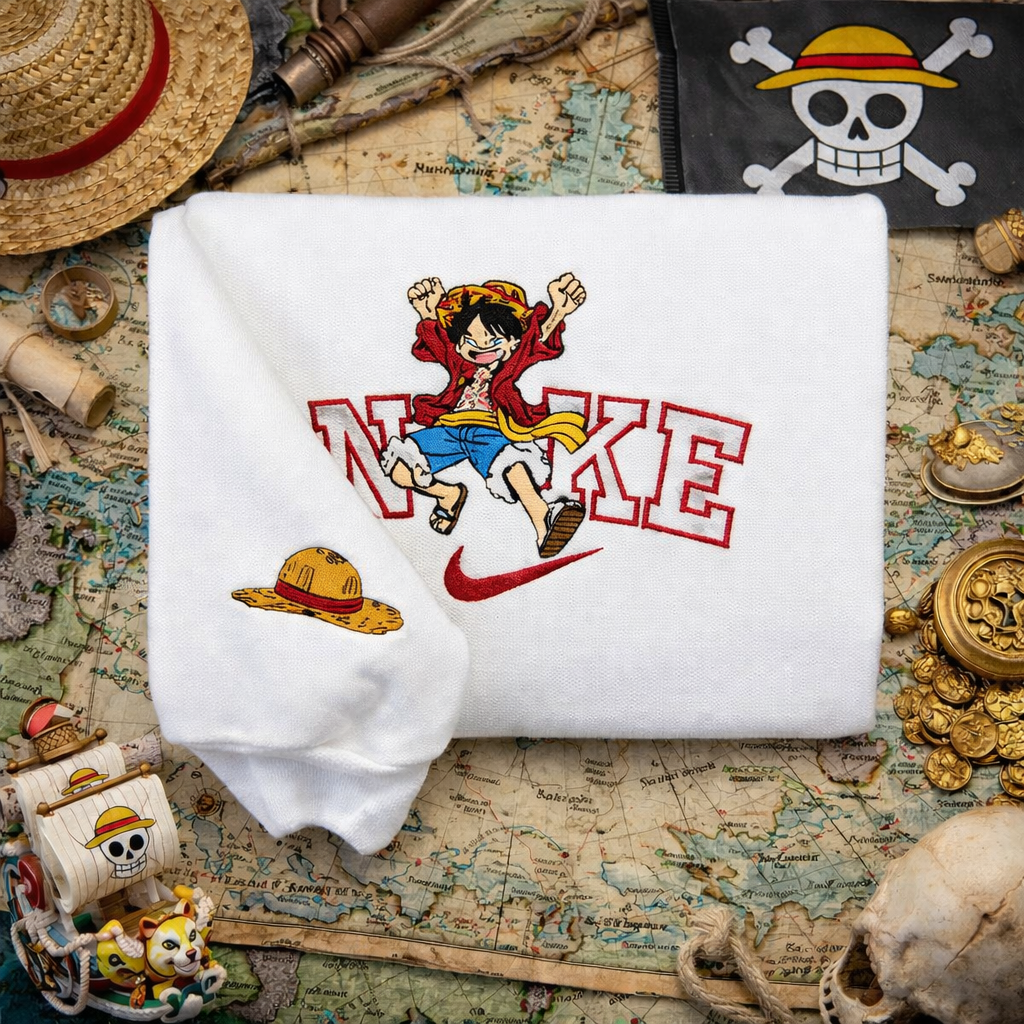 Embroidered Anime Sweatshirt – Inspired Hoodie