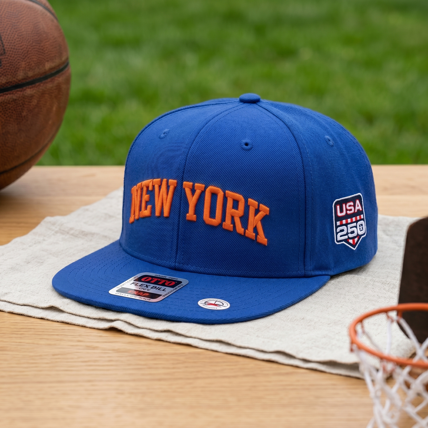 3D Puff Embroidered Snapback Hat, Basketball Finals Cap, Blue Flat Brim Hat, Championship Fan Gift, Game Day Cap