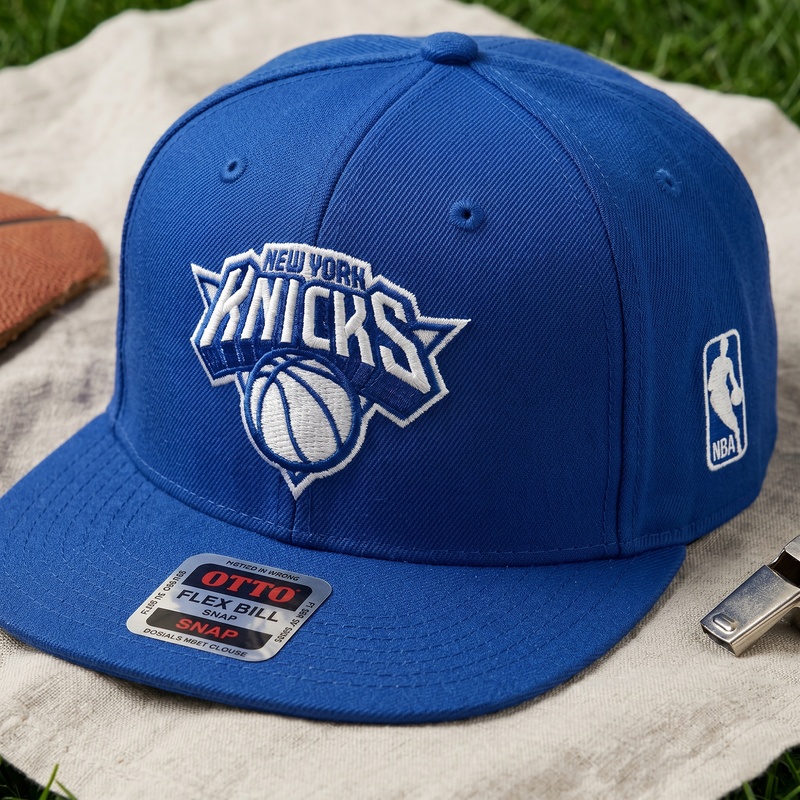 Basketball Finals Embroidered Snapback Hat, Blue Flat Bill Cap, Championship Season Hat, Sports Fan Gift, Playoff Game Day Cap