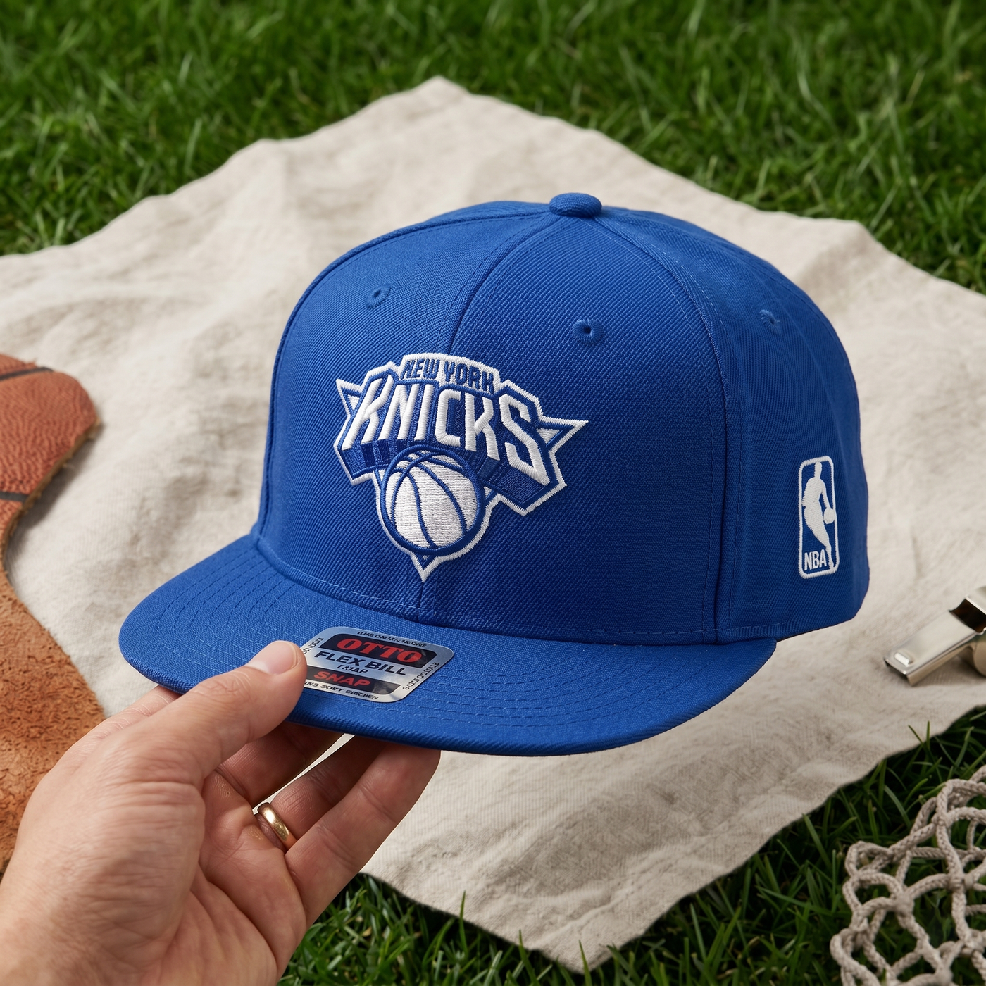 Basketball Finals Embroidered Snapback Hat, Blue Flat Bill Cap, Championship Season Hat, Sports Fan Gift, Playoff Game Day Cap
