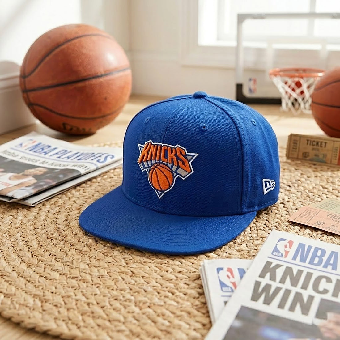 Basketball Championship Hat, Embroidered Snapback Cap, Finals Fan Gift, Black Flat Brim Hat, Game Day Cap