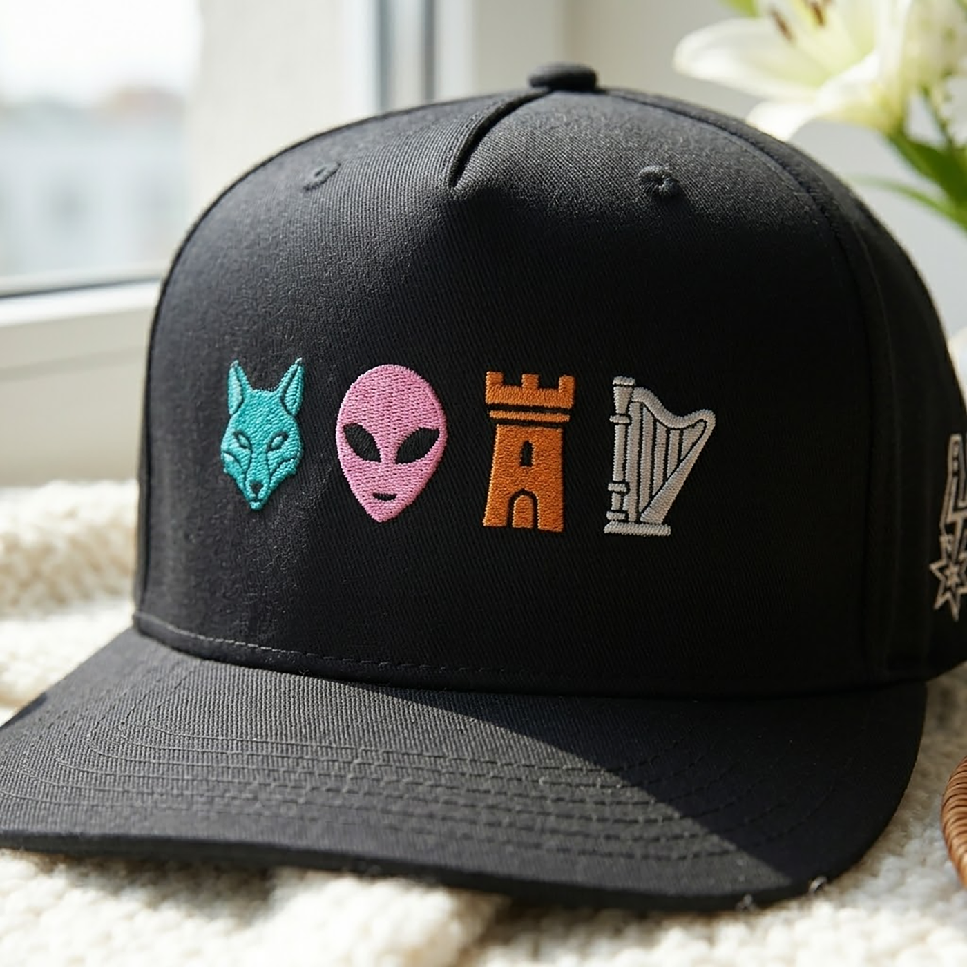 Embroidered Fox, Wemby, Castle, Harper Snapback Hat, 2026 Western Conference Champs, Basketball Lover Gift, Game Day Hat