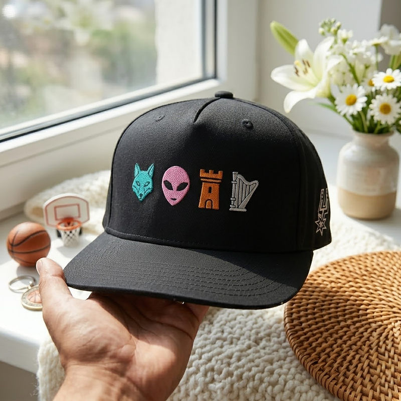 Embroidered Fox, Wemby, Castle, Harper Snapback Hat, 2026 Western Conference Champs, Basketball Lover Gift, Game Day Hat