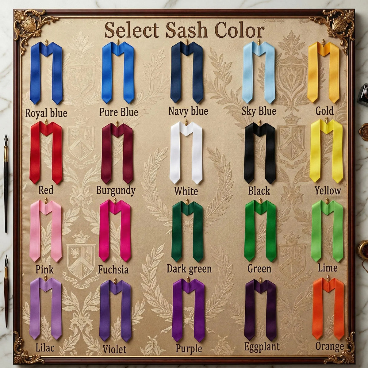 Custom Embroidered University Graduation Stole, Personalized Class of 2026 Grad Sash, Custom Design Stole, custom stole embroidered
