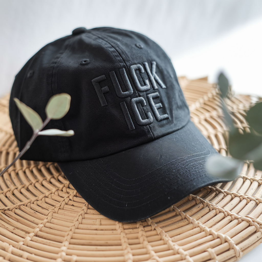 Anti ICE Embroidered Hat, F*ck ICE Hat, Protest Hat, Anti Fascist Hat, Immigration Rights Cap, Anti Trump, Activism Apparel, ICE01