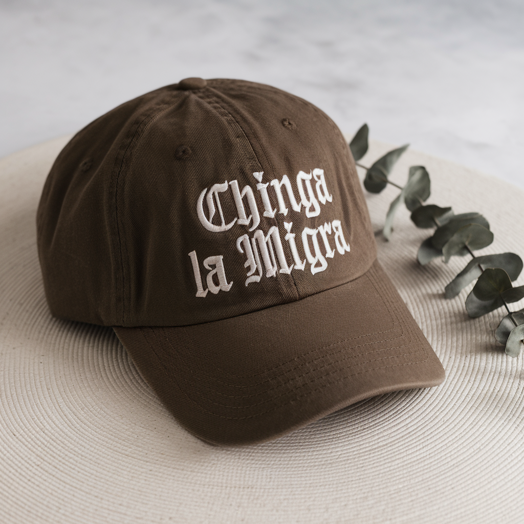 Chinga La Migra Hat, Funny Political Embroidered Hat, Pro Immigration Cap, Anti-ICE Hat, Anti- Trump Hat, Social Justice Hat
