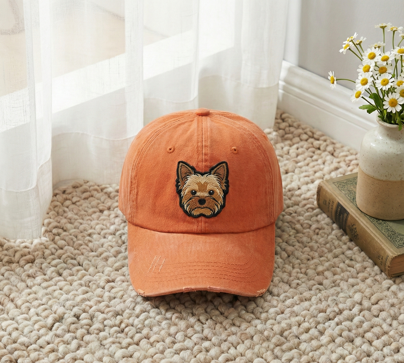 Custom EMBROIDERED Pet Hat, Using Pet Photo Personalized Dog Hat, Custom Cat Hat, Custom Pet Cap, Custom Dog Baseball Cap, Dog Mom Hat