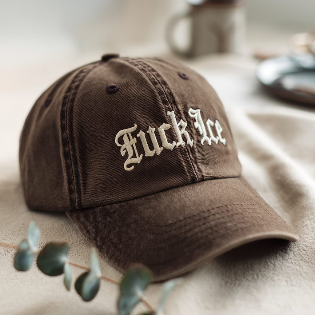 F*ck Ice Hat, Funny Political Embroidered Hat, Pro Immigration Cap, Anti-ICE Hat, Anti- Trump Hat, Social Justice Hat