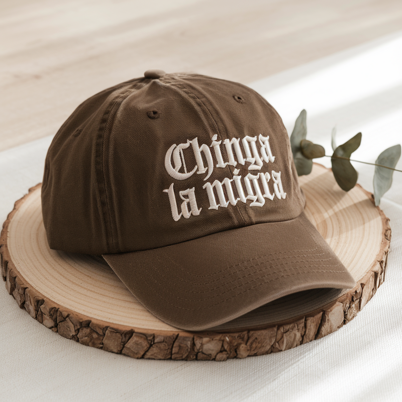 Chinga La Migra Hat, Funny Political Embroidered Hat, Pro Immigration Cap, Anti-ICE Hat, Anti- Trump Hat, Social Justice Hat