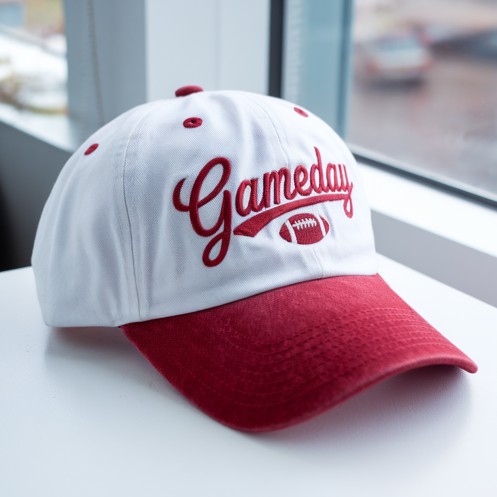 Gameday Embroidered Hat: Custom Baseball Hat, Football Team Cap