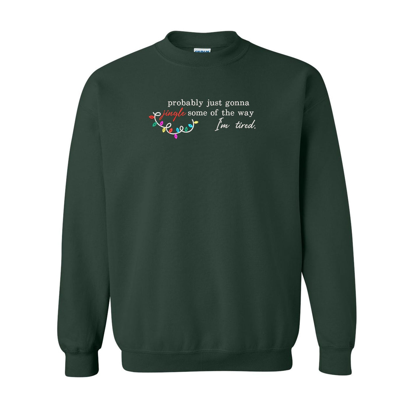 Probably Just Gonna Jingle Embroidered Tee, Funny Christmas Sweatshirt, Holiday Saying Shirt, Cute Christmas Gift for Women, Christmas Gift