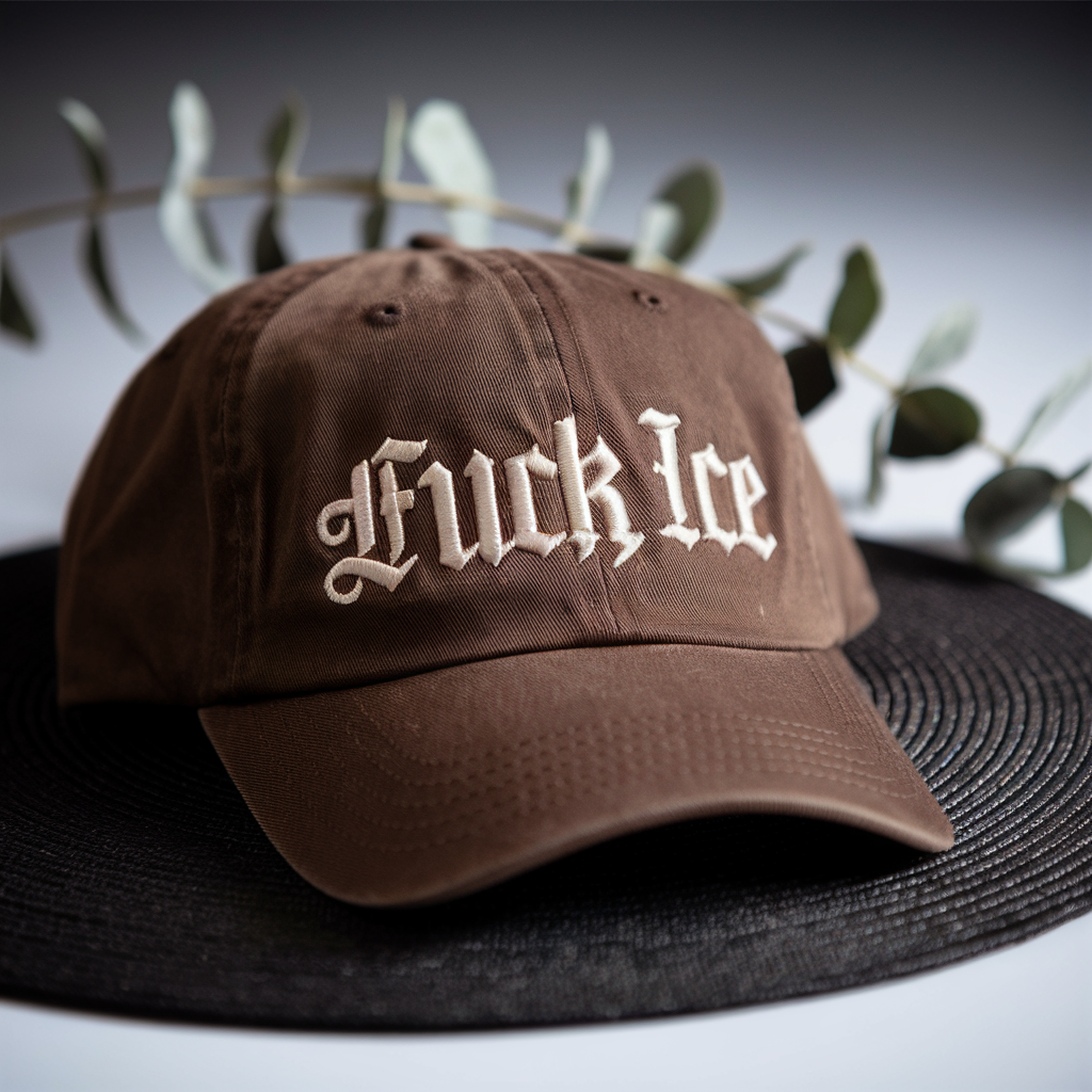 F*ck Ice Hat, Funny Political Embroidered Hat, Pro Immigration Cap, Anti-ICE Hat, Anti- Trump Hat, Social Justice Hat