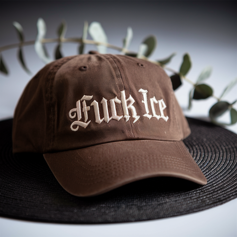 F*ck Ice Hat, Funny Political Embroidered Hat, Pro Immigration Cap, Anti-ICE Hat, Anti- Trump Hat, Social Justice Hat