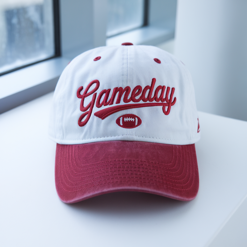 Gameday Embroidered Hat: Custom Baseball Hat, Football Team Cap