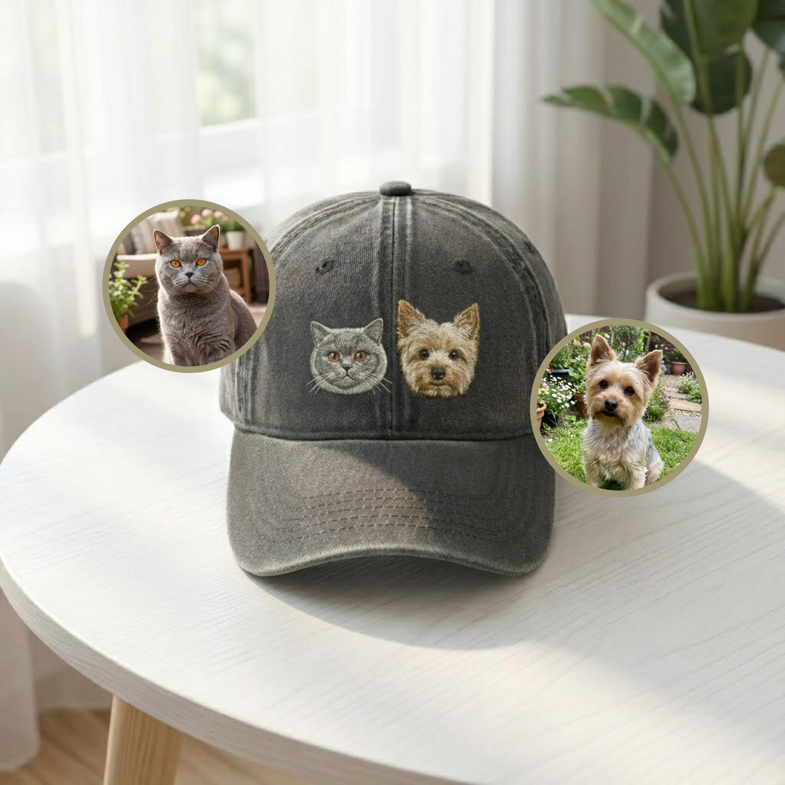 Custom Embroidered Pet Hat Using Pet Photo, Personalized Dog Hat Custom Cat Hat, Custom Pet Cap Dog Hat Custom Dog Baseball Cap, Dog Mom Hat