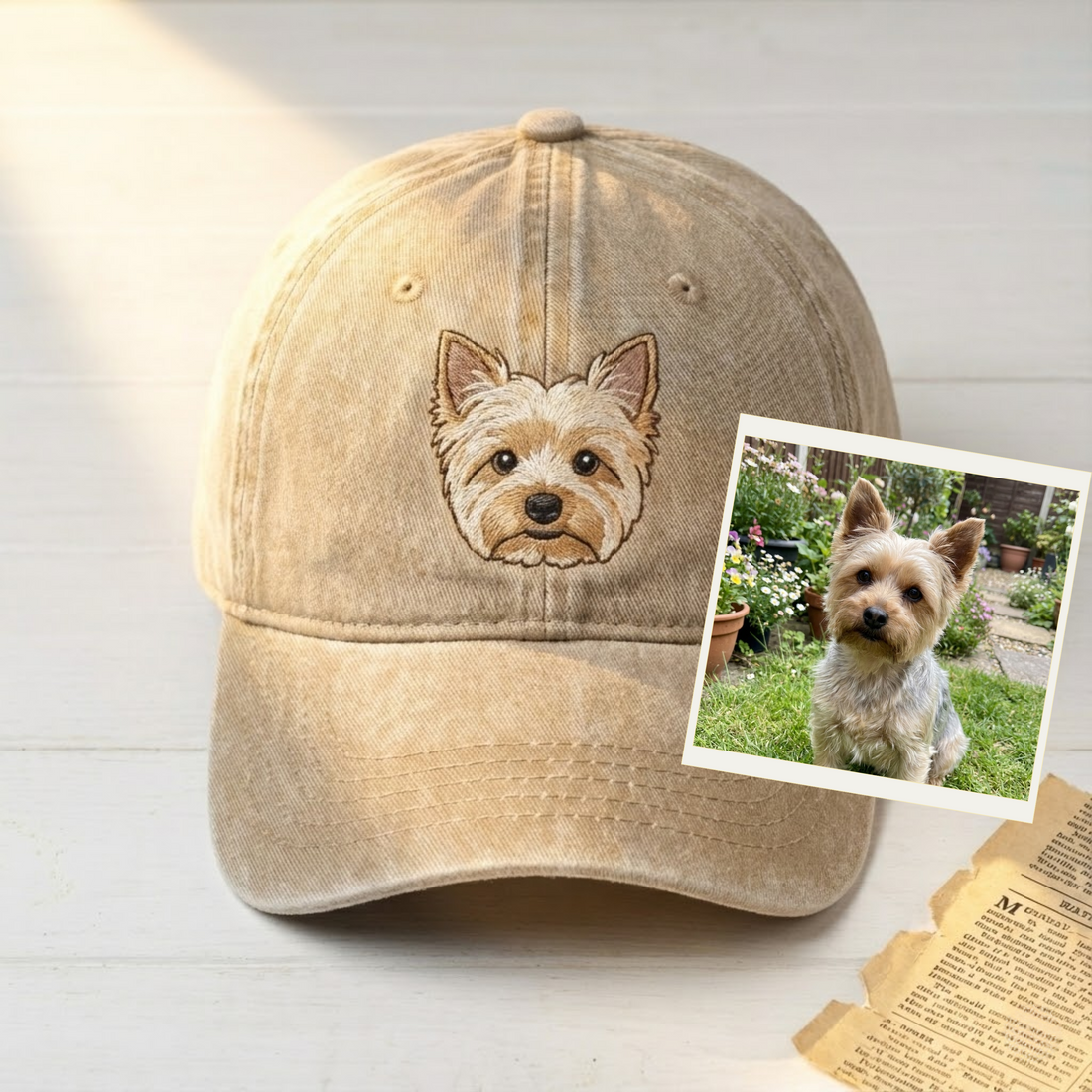 Custom Embroidered Pet Hat Using Pet Photo, Personalized Dog Hat Custom Cat Hat, Custom Pet Cap Dog Hat Custom Dog Baseball Cap, Dog Mom Hat